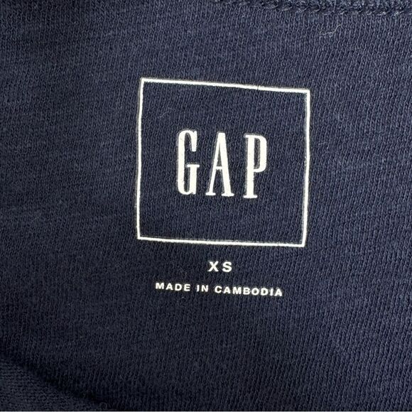 Gap Metallic Print Sleeveless Muscle T Shirt Blue Silver XS Tank Top - Picture 9 of 12